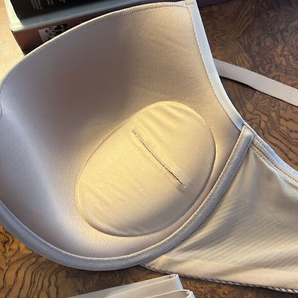 Thirdlove Shadow Stripe Uplift Plunge Bra 40D matching Shadow Stripe Hipster 1X - Picture 5 of 9